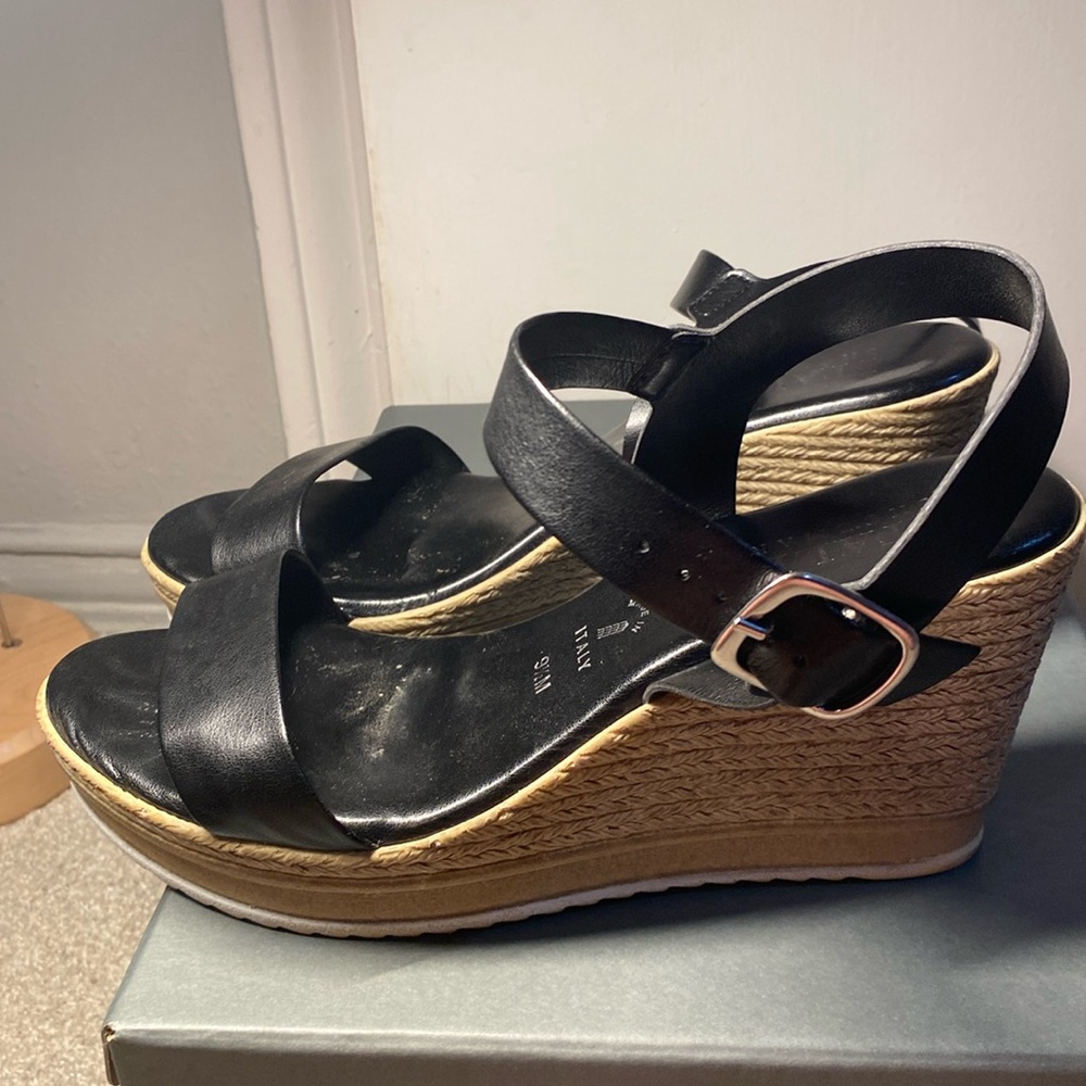 Black Italian Wedges
